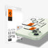 AGL07163 - iPhone 15 Pro / 15 Pro Max Optik Pro Lens Protector in natural titanium showing the device